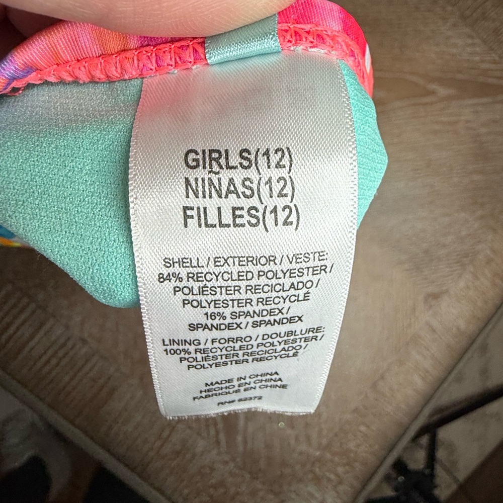 Girls Breaking Waves Ruffle Top Bikini - Picture 6 of 6